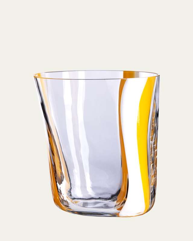 Bora Yellow and White Tumbler, 11 oz.